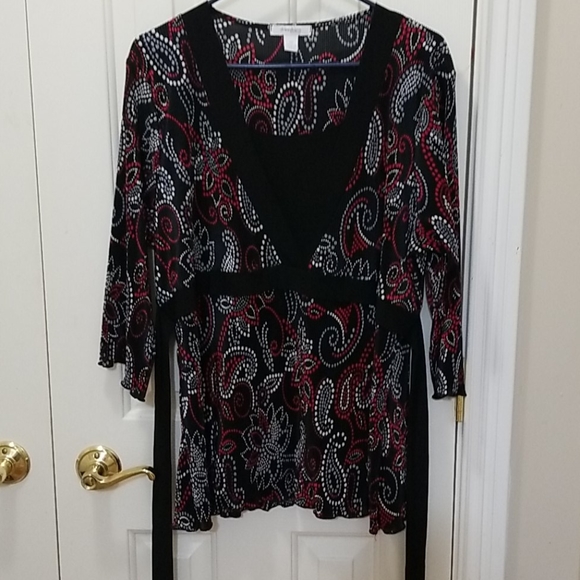 dressbarn Tops - 3/$15 Dressbarn black blouse sz 1X